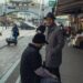 Daily life in Seoul's vibrant street market showcasing local culture.